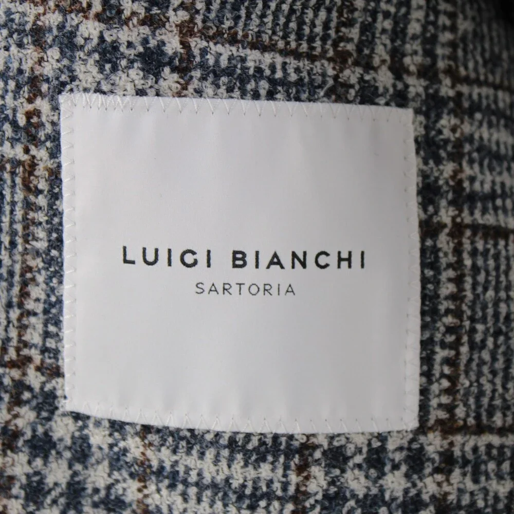 Luigi Bianchi Sartoria NWT Wool Blend Sport Coat/Jacket Size 50R (40R US) Blue